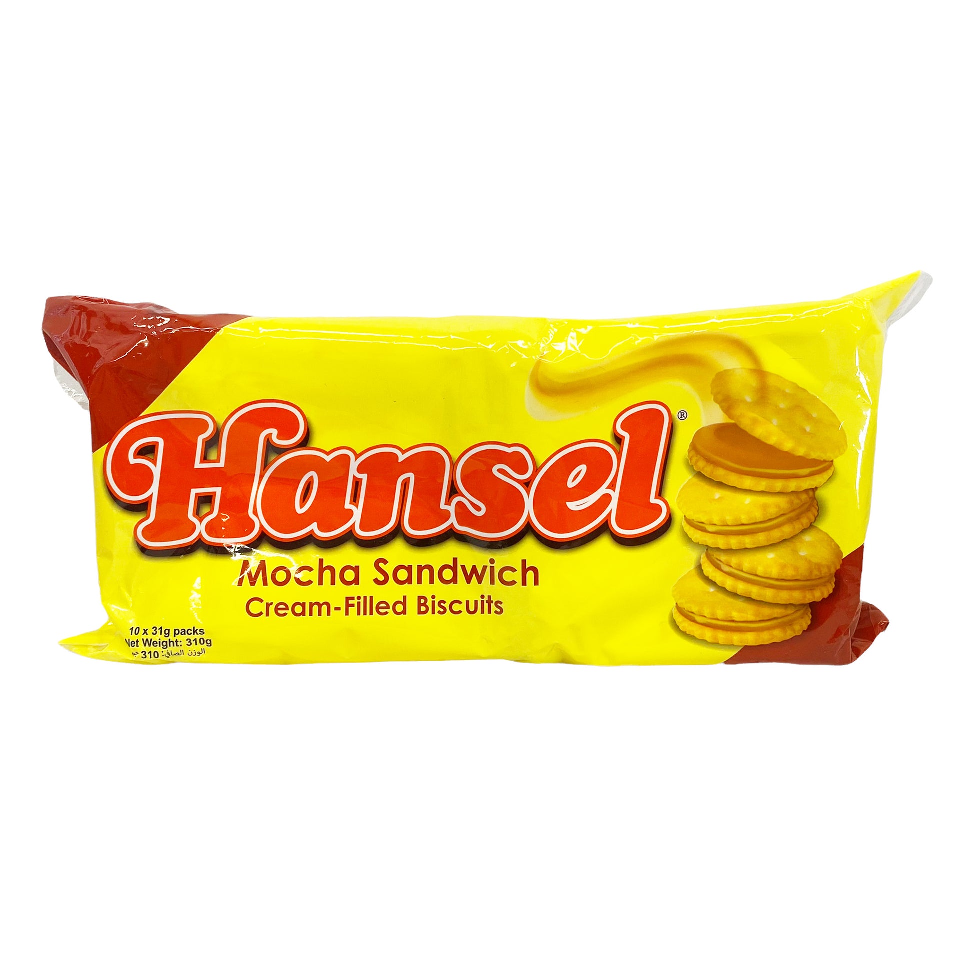 Front graphic image of Hansel Mocha Sandwich 10.93oz (310g)