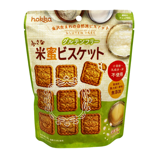 Front graphic image of Hokka Kome Mitsu Rice Biscuit 2.46oz (70g)