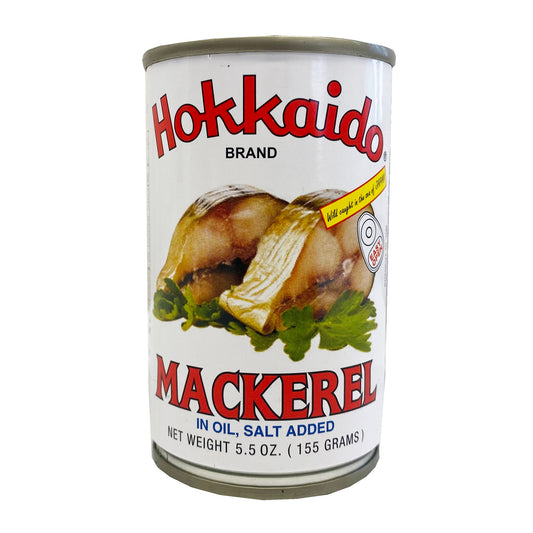 Front graphic image of Hokkaido Mackerel In Oil - Salt Added 5.5oz