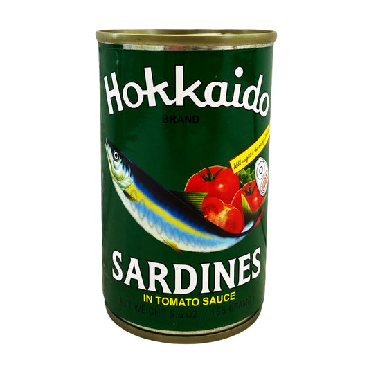 Front graphic image of Hokkaido Sardines In Tomato Sauce 5.5oz