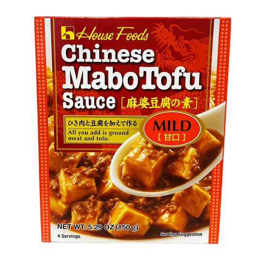 Front graphic image of House Foods Chinese Mabo Tofu Sauce - Mild Flavor 5.29oz - 好侍 麻婆豆腐調味料 - 原味 5.29oz