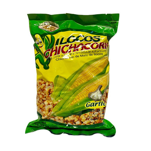 Front graphic image of Ilocos Chichacorn Garlic 12.35oz