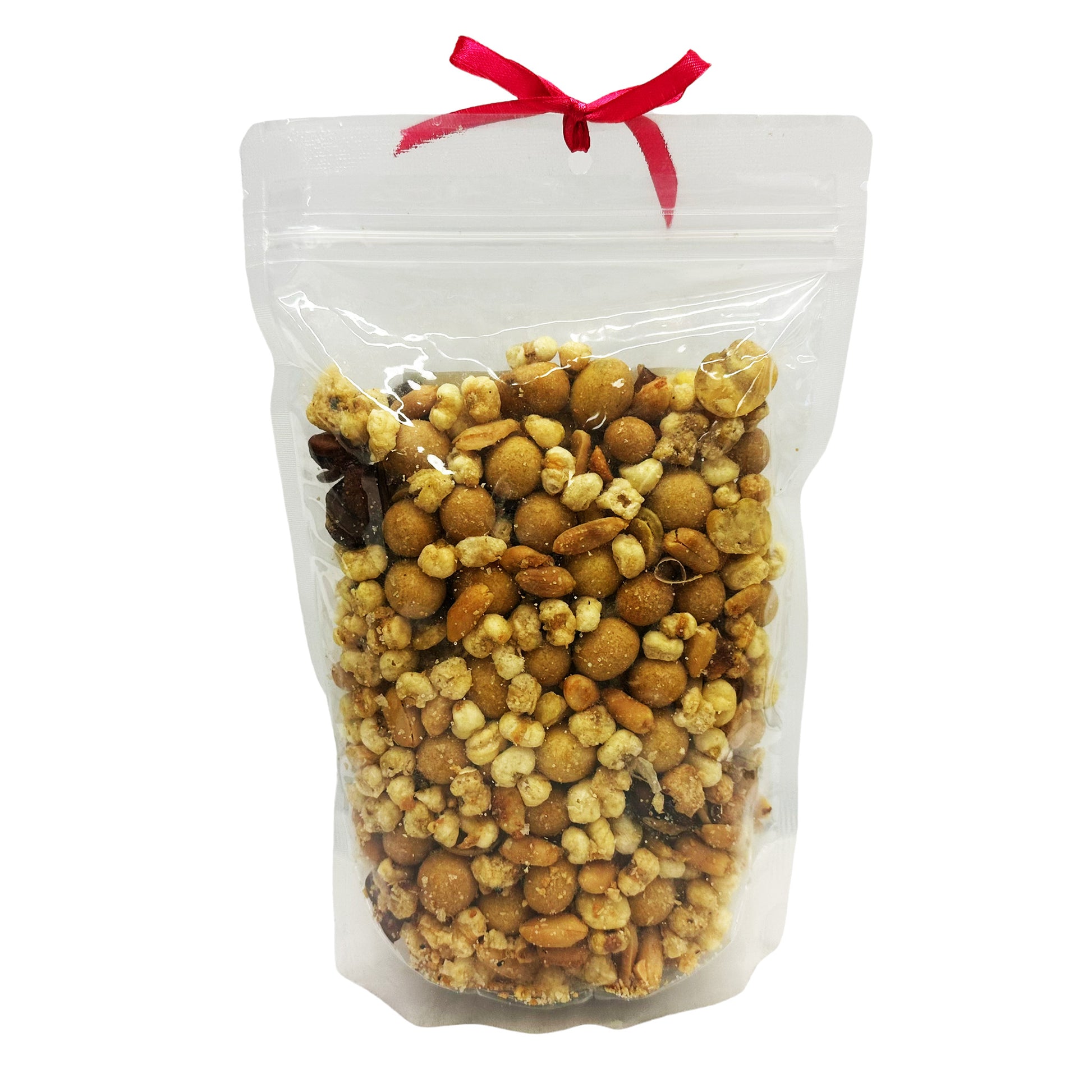 Back graphic image of Inday Bawang Special Cornick With Mixed Nuts - Garlic Flavor 10.58oz (300g)