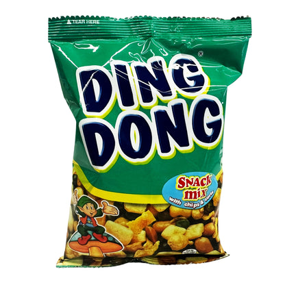 Front graphic image of JBC Ding Dong Snack Mix with Chips and Curls 3.53oz
