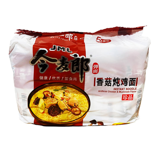 Front graphic image of JML Instant Noodle - Chicken & Mushroom Flavor 19.25 oz (545g) - 今麦郎 香菇炖鸡面 19.25oz (545g)