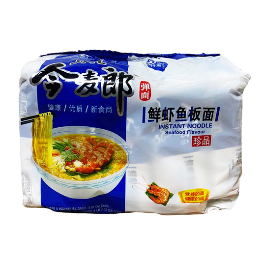 Front graphic image of JML Instant Noodle - Seafood Flavor 18.35oz (520g) - 今麦郎 鲜虾鱼板面 18.35oz (520g)