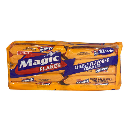 Front graphic image of Jack n' Jill Magic Flakes Cheese In Pack 9.88oz