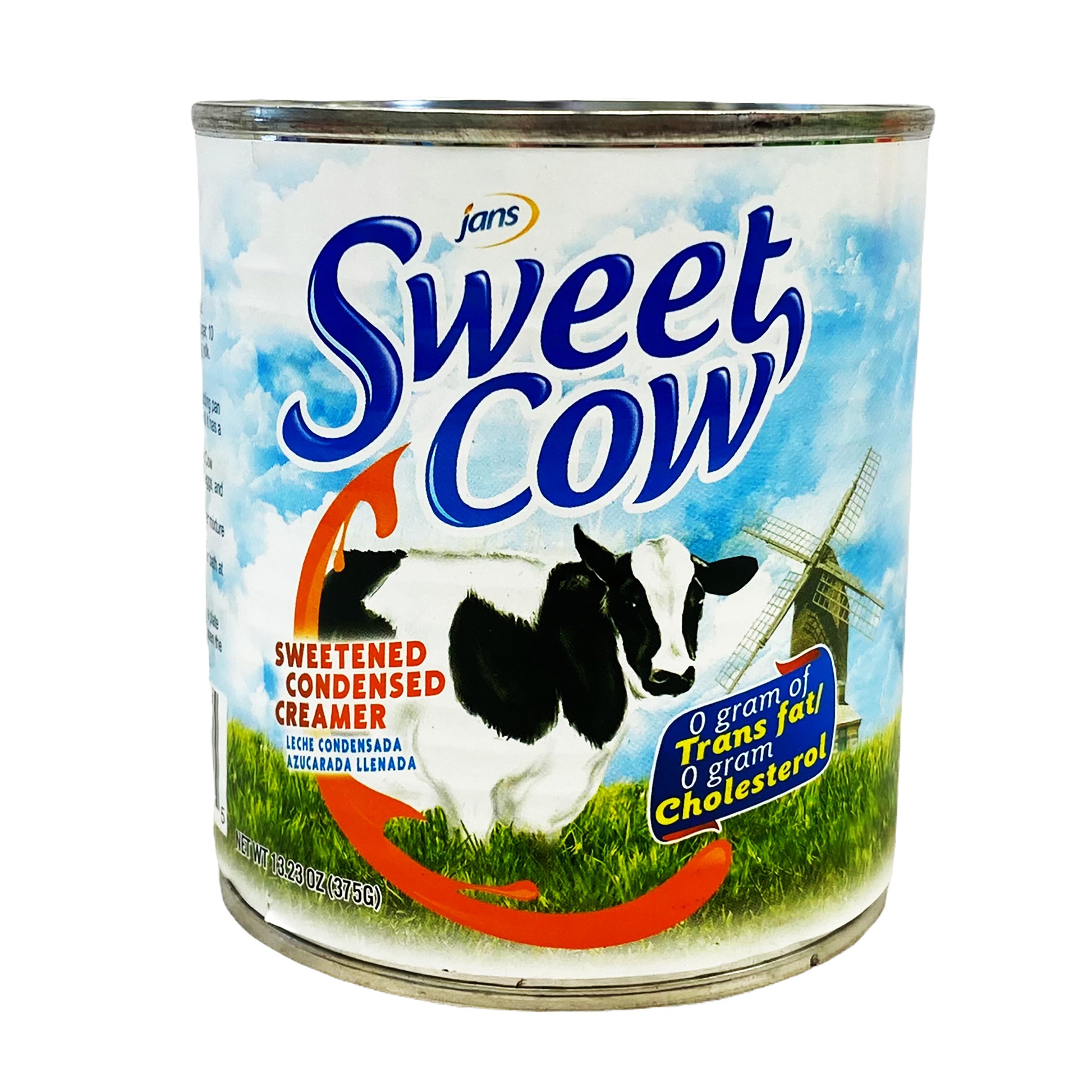 Front graphic image of Jans Sweet Cow Sweetened Condensed Creamer 13.23oz (375g)