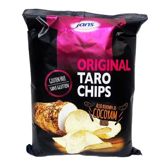 Front graphic image of Jans Taro Chips Original Flavor 3oz - Jans 芋头脆片 3oz