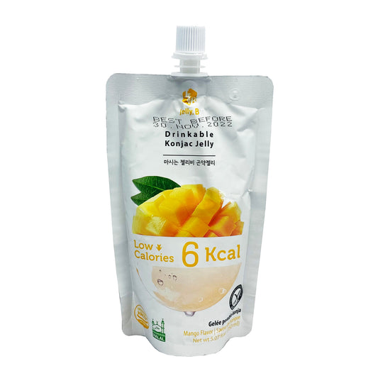 Front graphic image of Jelly.B Konjac Drink - Mango Flavor 5.07oz 