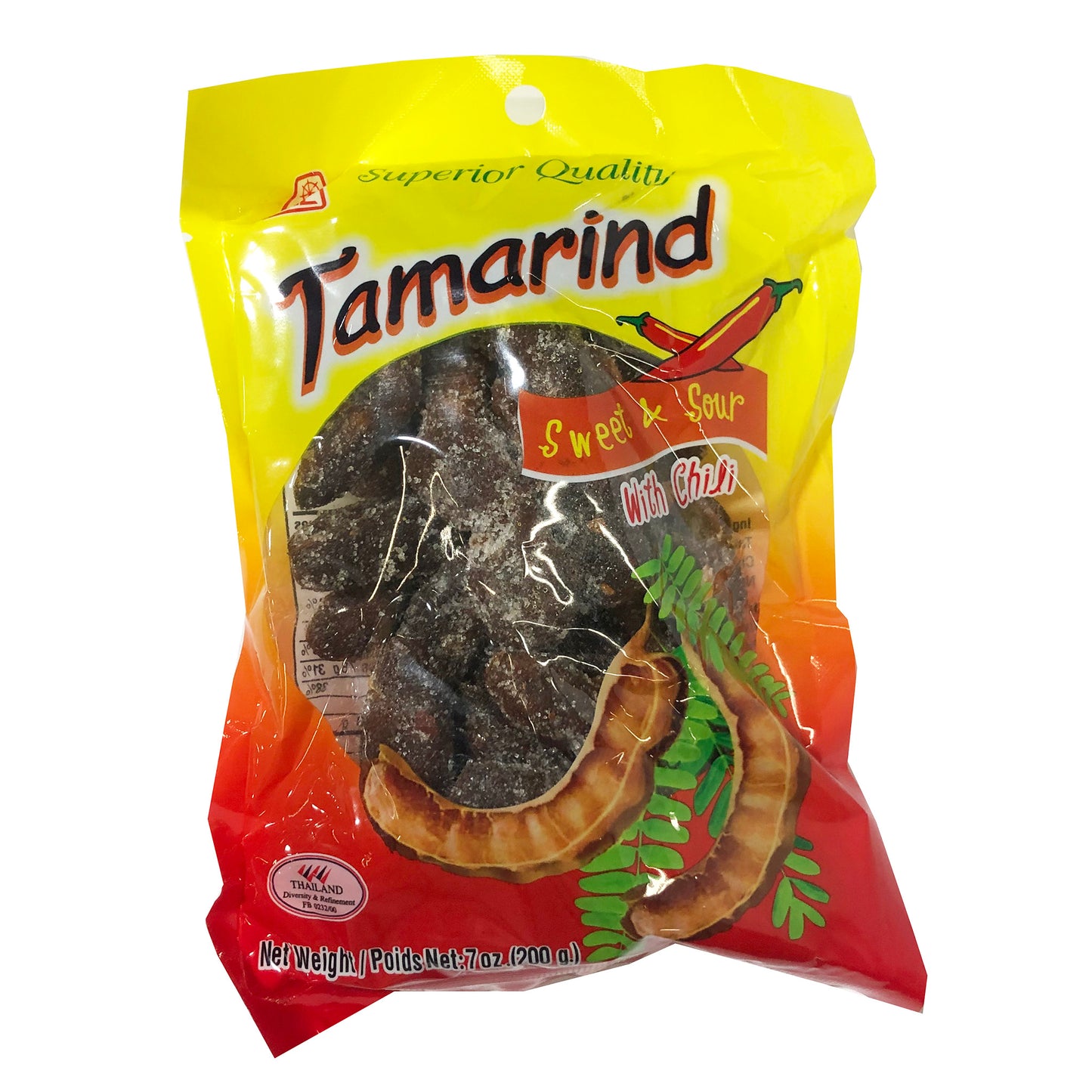 Front graphic image of Jhc Tamarind Candy Sweet And Sour Candy With Chili 7oz