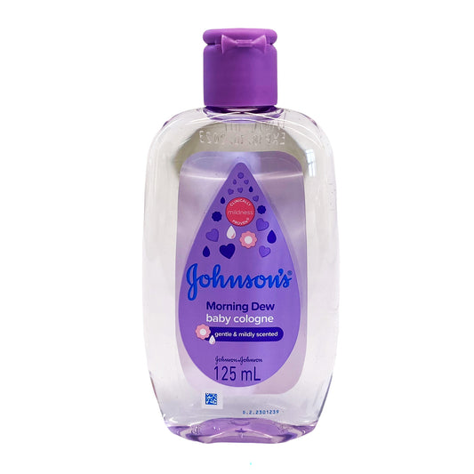 Front graphic view of Johnson's Baby Cologne - Morning Dew 4.22oz (125ml)