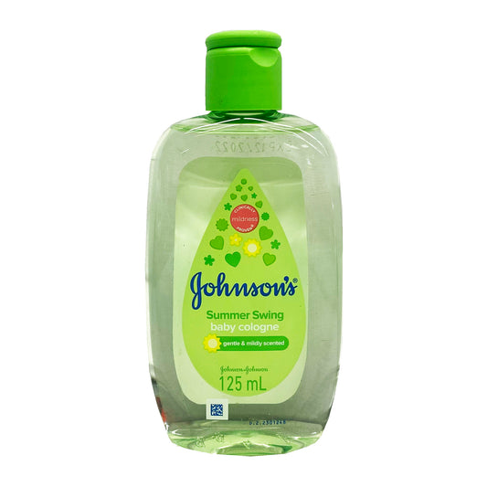 Front graphic view of Johnson's Baby Cologne - Summer Swing 4.22oz (125ml)