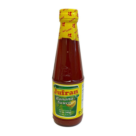 Front graphic image of Jufran Banana Sauce - Regular 12oz