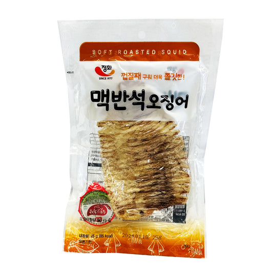 Front graphic image of Junghwa Soft Roasted Squid 0.88oz (25g)