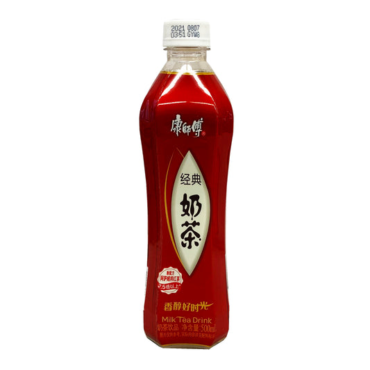 Front graphic image of KSF Classic Milk Tea Drink 16.9oz (500ml) - 康师傅 经典奶茶 16.9oz (500ml)