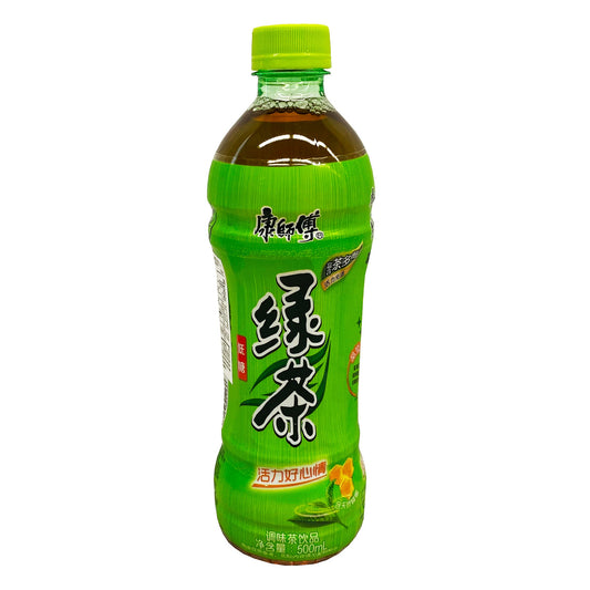 Front graphic image of KSF Green Tea - Honey Jasmine Flavor 16.91oz - 康师傅 绿茶 - 蜂蜜茉莉味 16.91oz