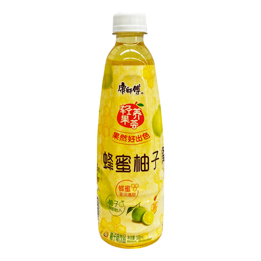 Front graphic image of KSF Honey Grapefruit Drink 16.9oz (500ml) - 康师傅 蜂蜜柚子 16.9oz (500ml)