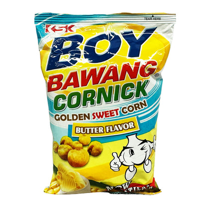 Front graphic image of KSK Boy Bawang Golden Sweet Corn - Butter Flavor 3.54oz