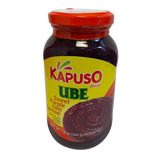 Front graphic image of Kapuso Sweet Purple Yam Spread - Ube 12oz