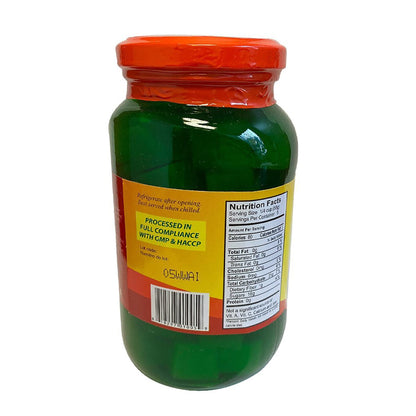 Back graphic image of Kapuso Coconut Gel In Syrup - Nata De Coco Green 12oz