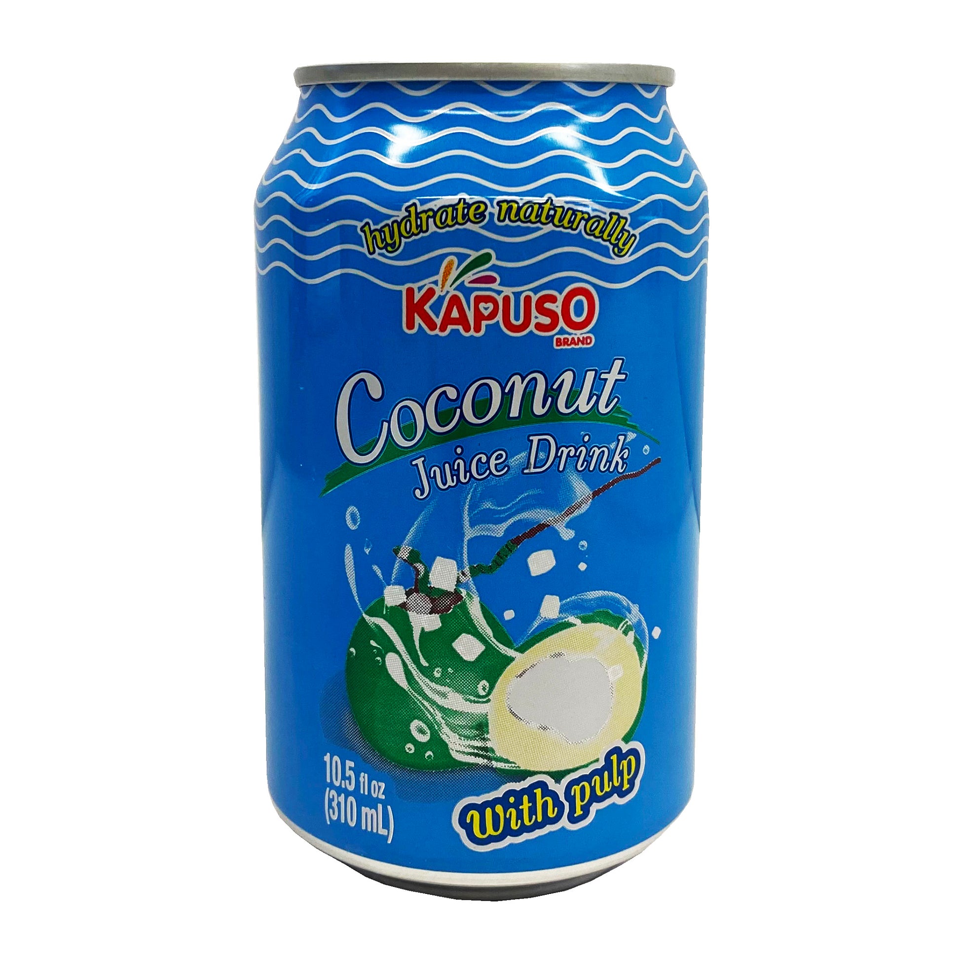 Front graphic image of Kapuso Coconut Juice Drink with Pulp 10.5oz (310ml)