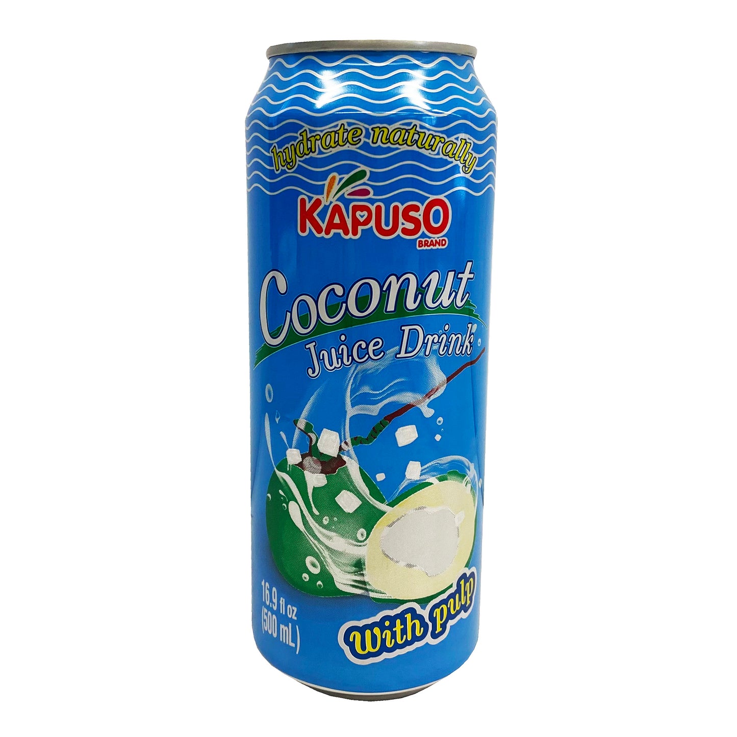 Front graphic image of Kapuso Coconut Juice Drink with Pulp 16.9oz (500ml)