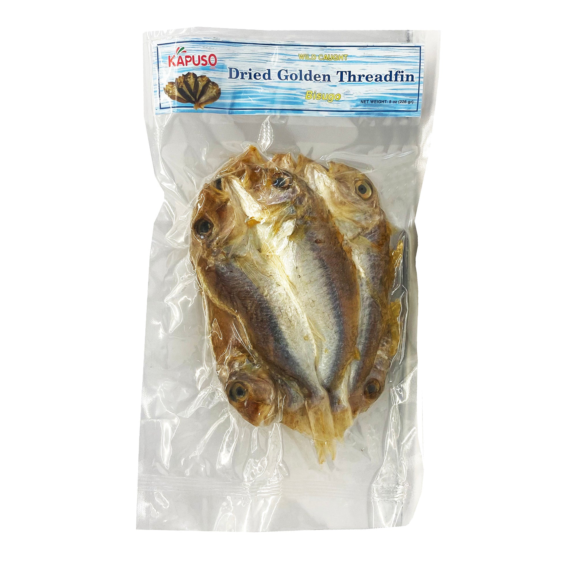 Front graphic image of Kapuso Dried Golden Threadfin - Bisugo 8oz (226g)