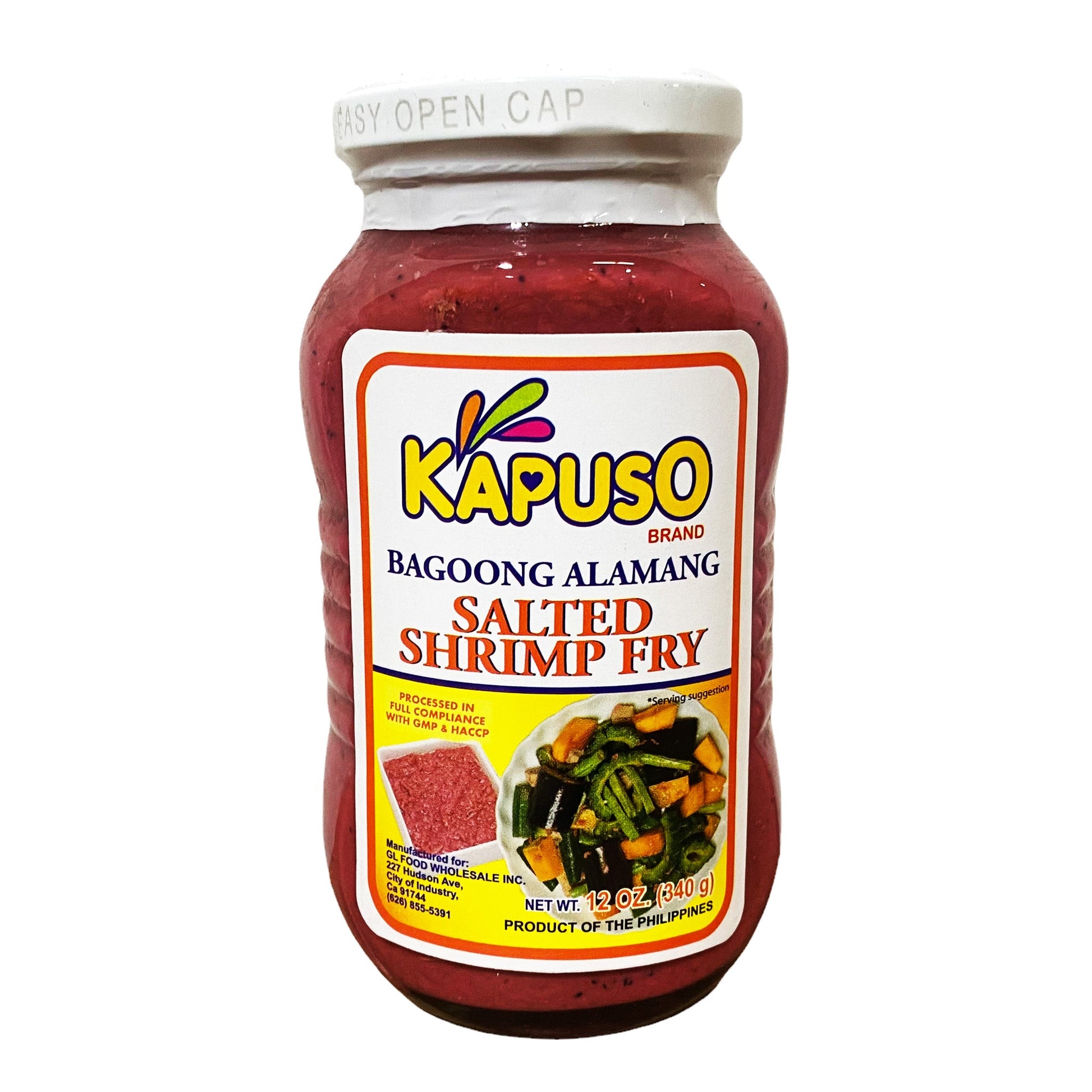 Front graphic image of Kapuso Salted Shrimp Fry - Bagoong Alamang 12oz
