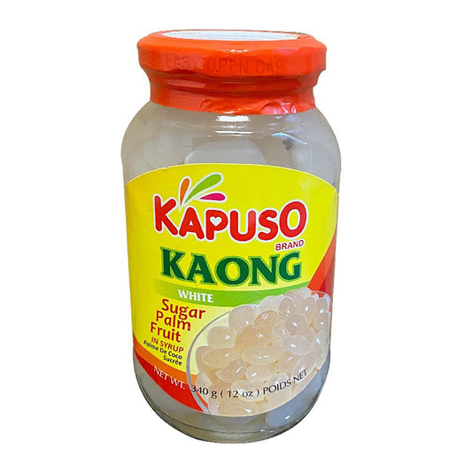 Front graphic image of Kapuso Sugar Palm Fruit In Syrup - Kaong White 12oz