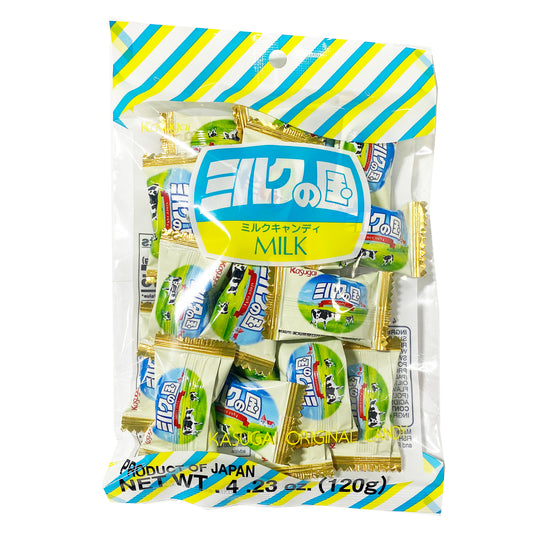 Front graphic image of Kasugai Milk Candy 4.23oz