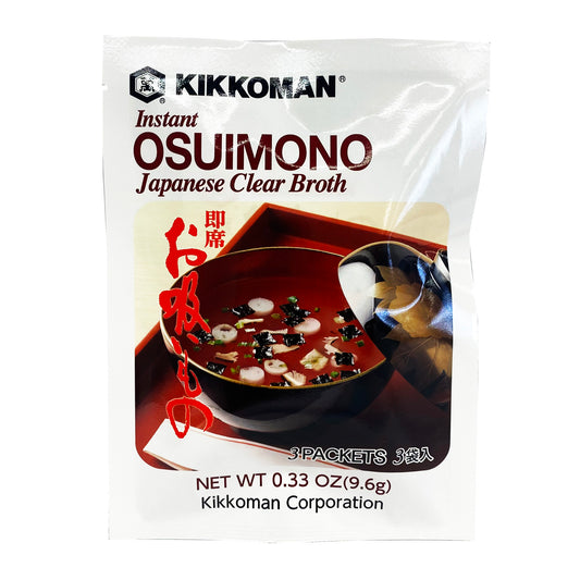 Front graphic image of Kikkoman Instant Osuimono Clear Broth 0.33oz (9.6g)