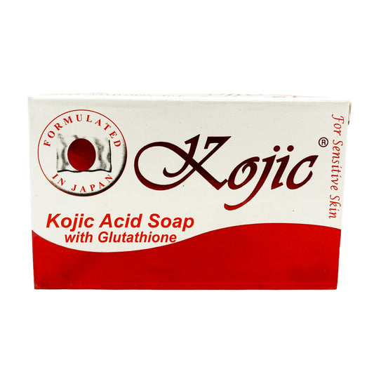 Front graphic view of Kojic Acid Soap For Sensitive Skin with Glutathione 4.76oz (135g)