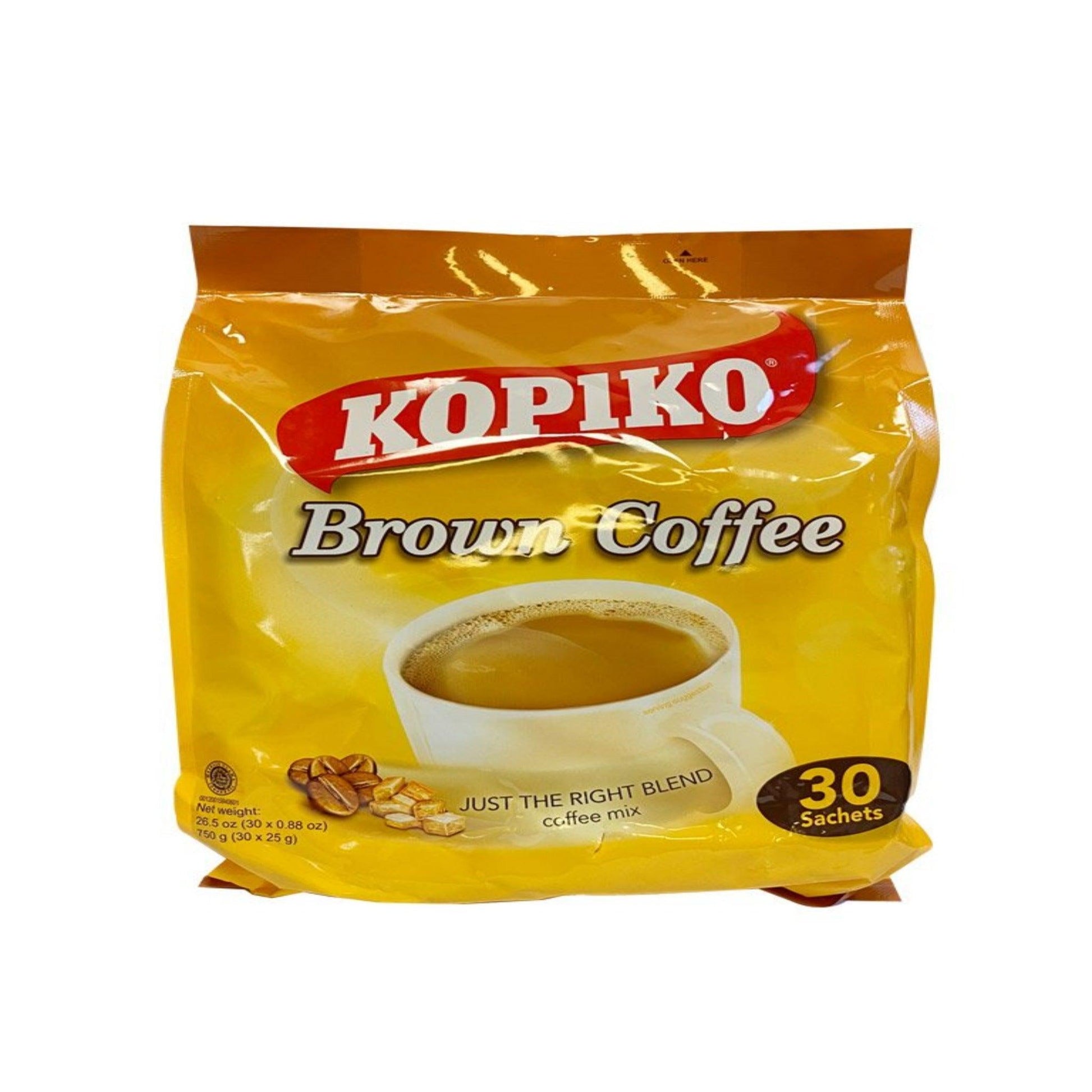 Kopiko Coffee Mix 30 Pack - Brown Coffee 26.5oz - Just Asian Food