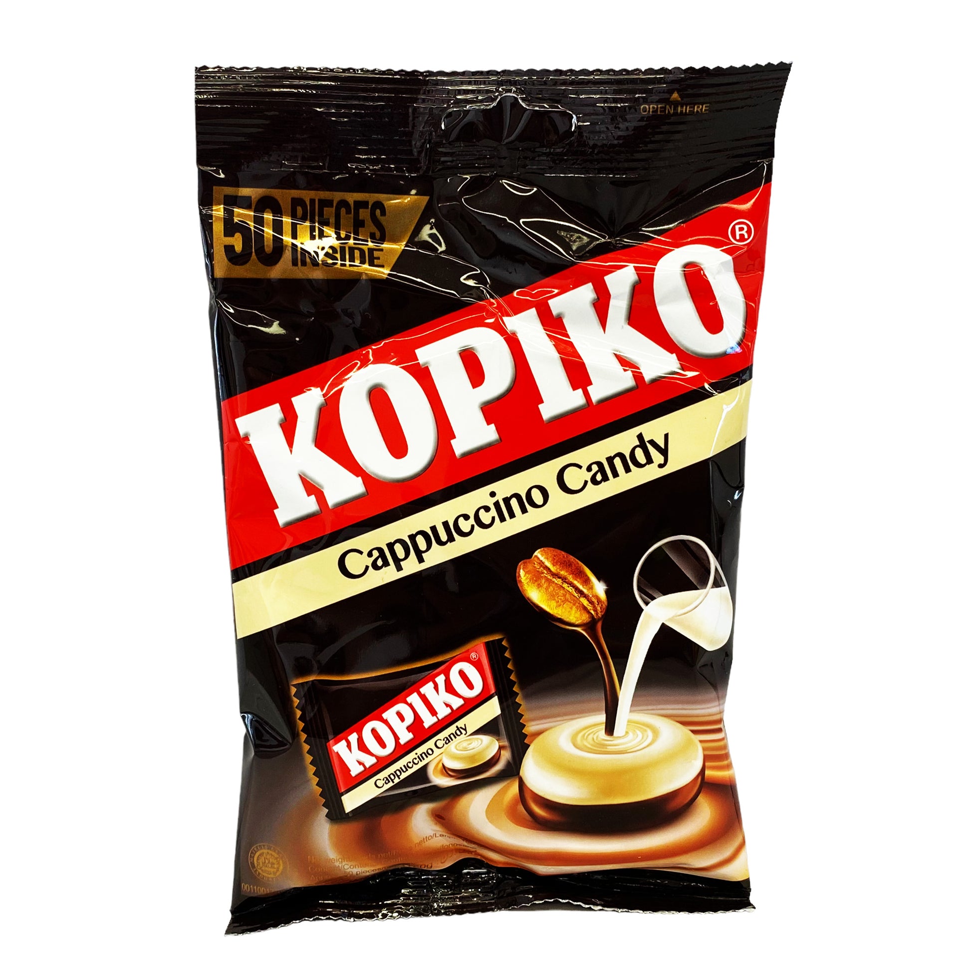 Front graphic image of Front graphic image of Kopiko Cappuccino Candy 4.23oz