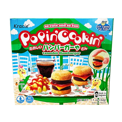 Front graphic image of Kracie Popin' Cookin' Tanoshii Hamburger 1.1oz