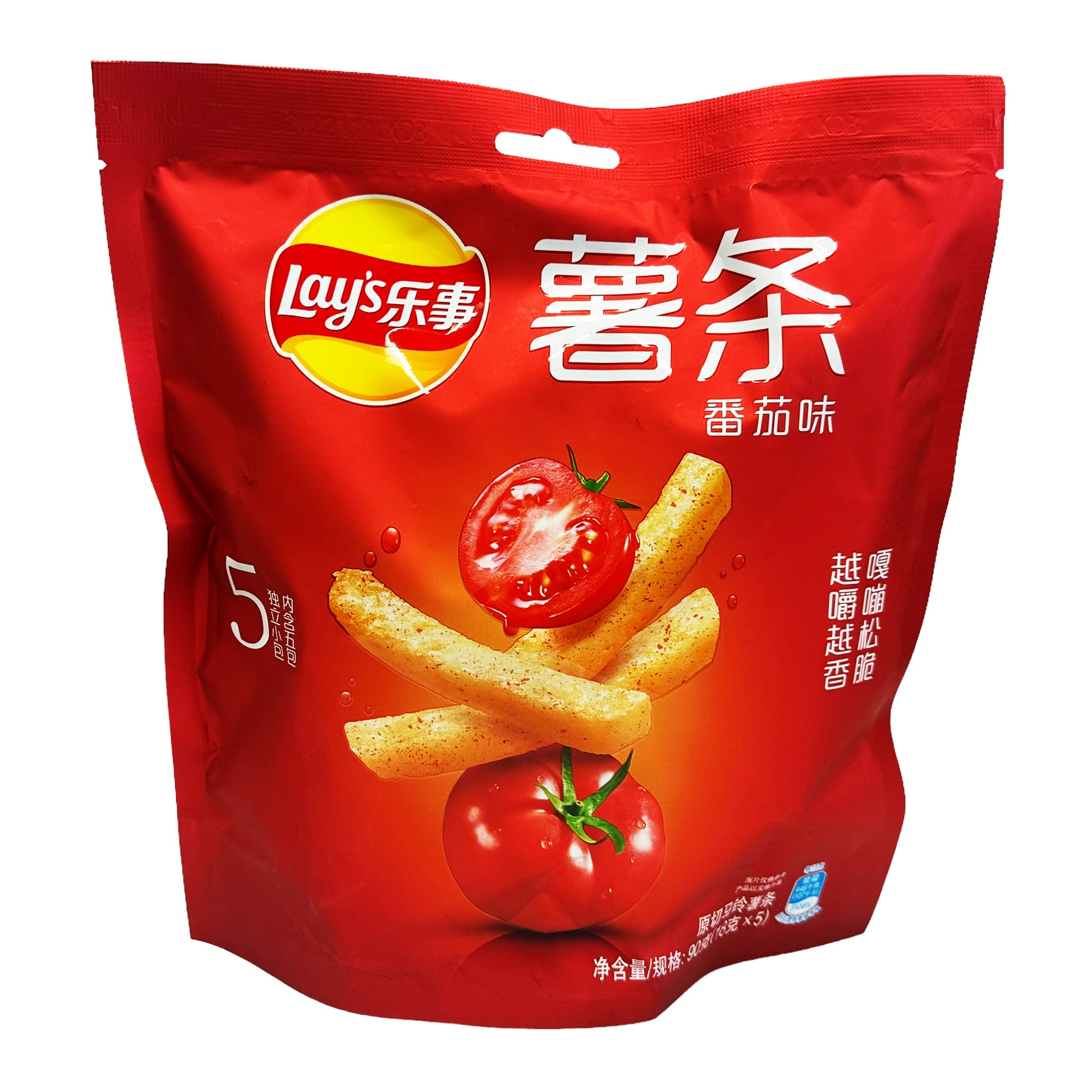 Front graphic image of Lay's Fries - Tomato Flavor 3.17oz (90g)