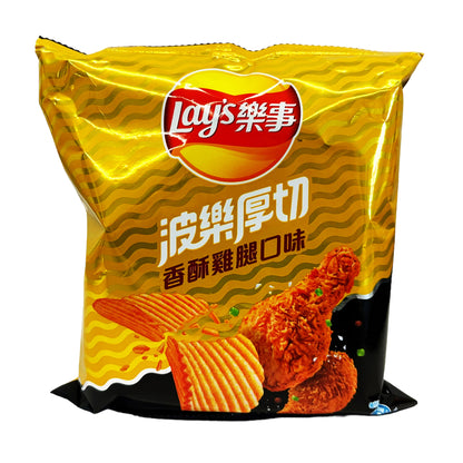 Front graphic image of Lay's Potato Chips - Crispy Fried Chicken Flavor 1.19oz (34g)