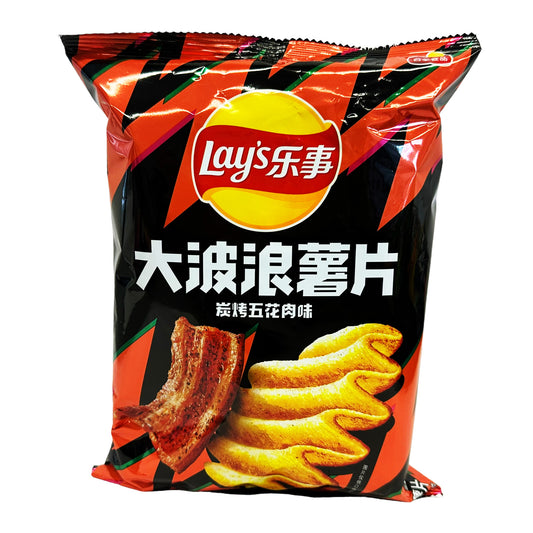 Front graphic image of Lay's Wave Potato Chips - Grilled Pork Flavor 2.46oz