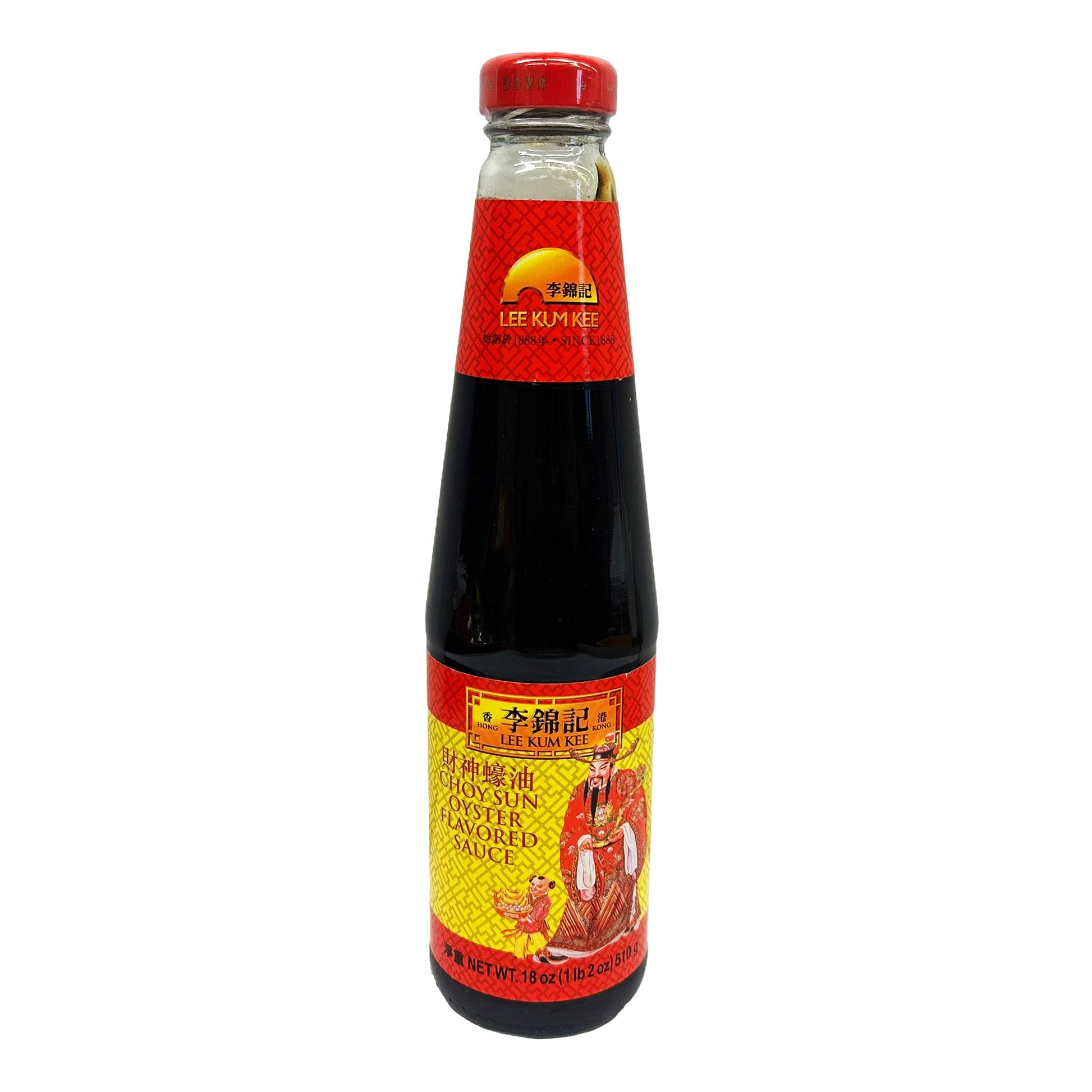 Front graphic image of Lee Kum Kee Choy Sun Oyster Sauce 18oz