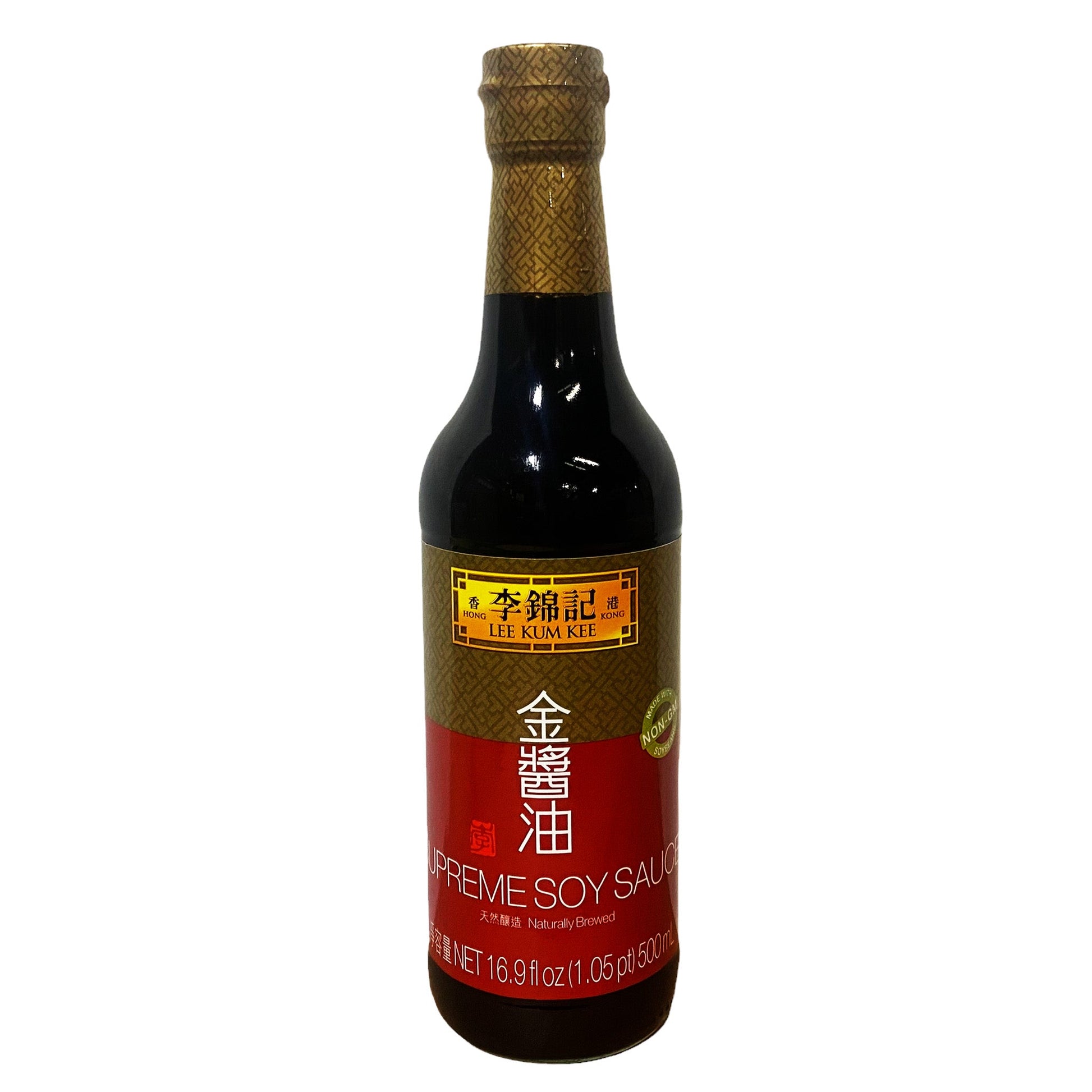 Front graphic image of Lee Kum Kee Supreme Soy Sauce 16.9oz - 李锦记 金酱油 16.9oz