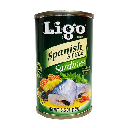 Front graphic image of Ligo Sardines - Spanish Style 5.5oz