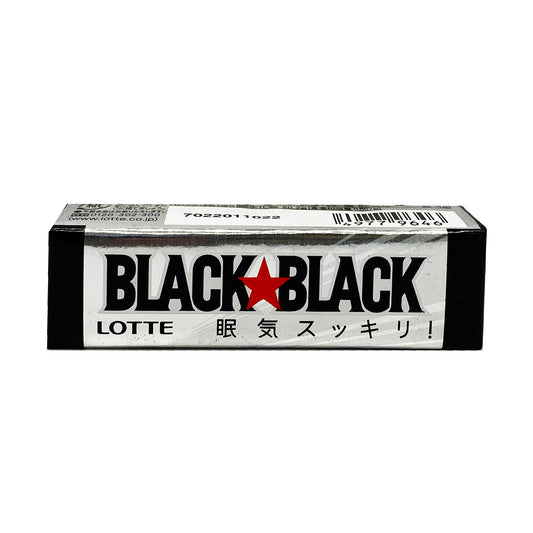 Front graphic image of Lotte Black & Black Gum 0.95oz (27g)