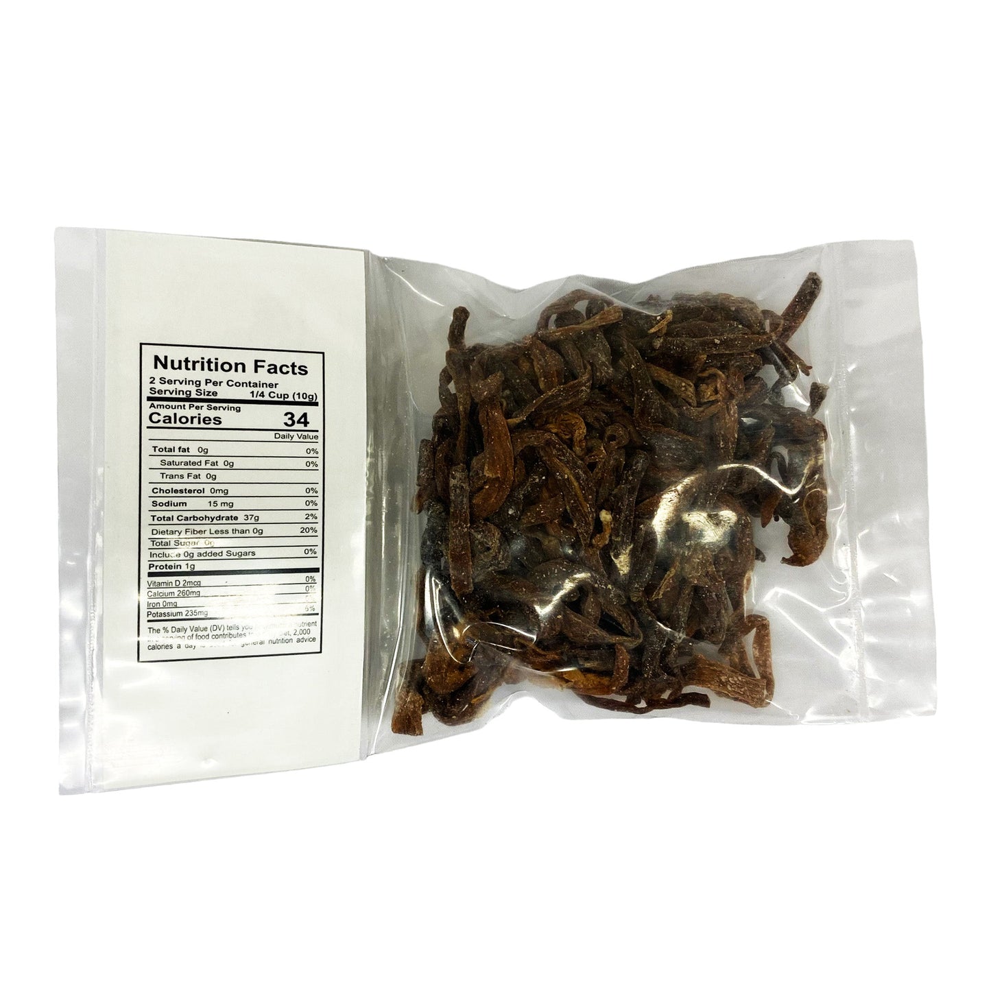 Back graphic image of Lucia Dried Banana Flower 2oz