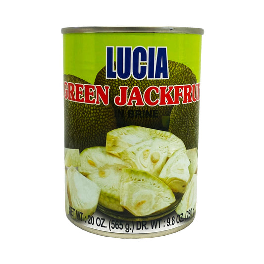Front graphic image of Lucia Green Jackfruit In Brine 20oz
