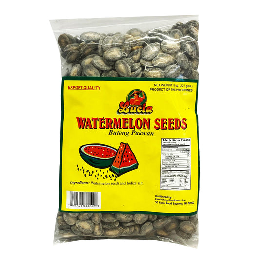 Front graphic image of Lucia Watermelon Seeds - Butong Pakwan 8ozz