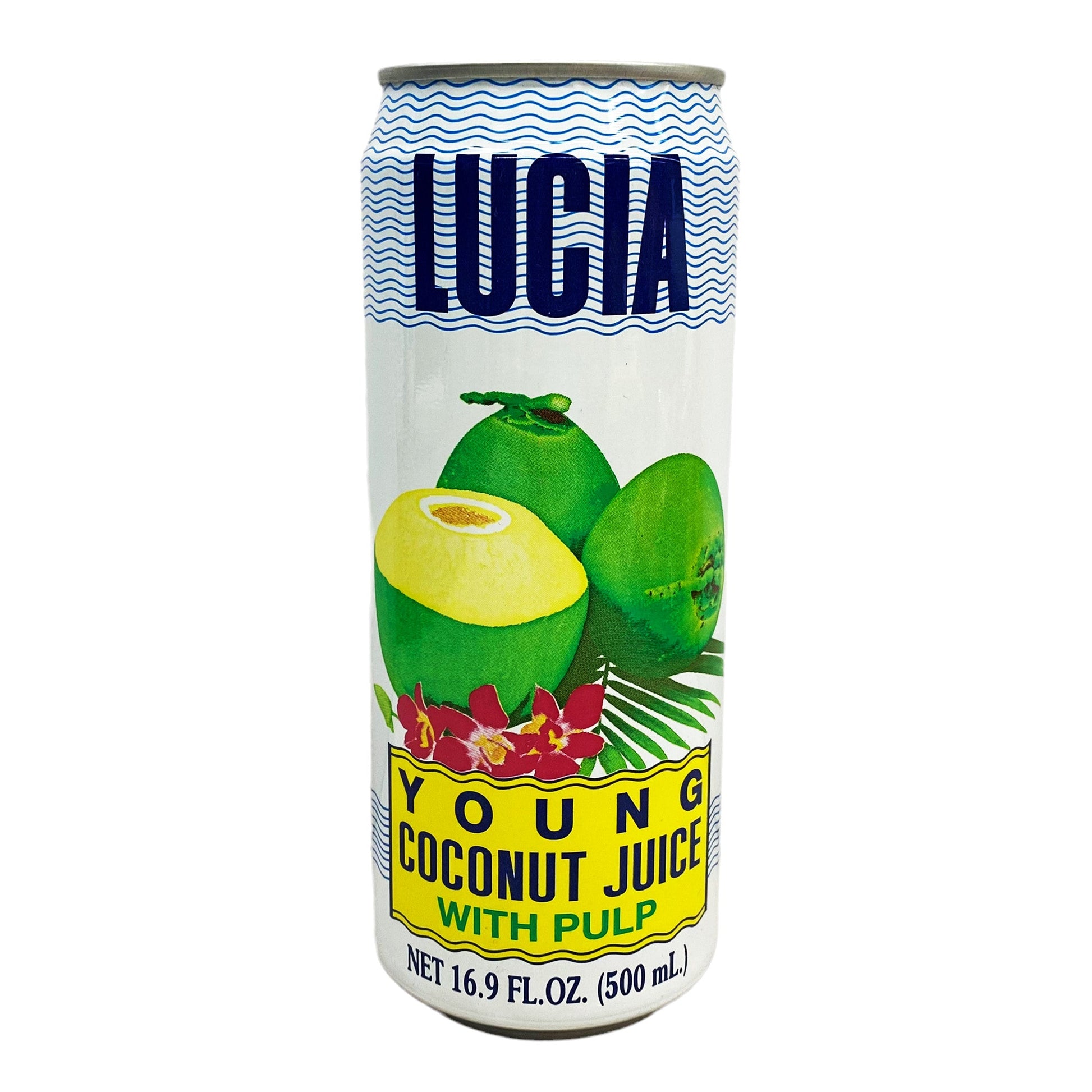 Front graphic image of Lucia Young Coconut Juice With Pulp 16.9oz