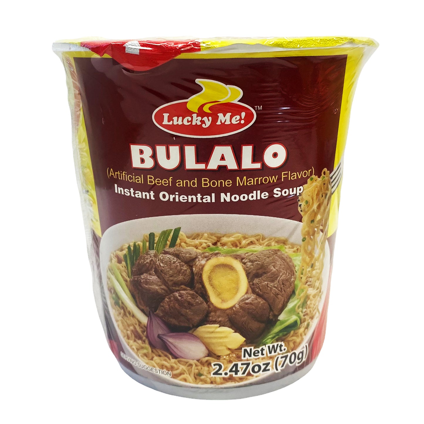 Front graphic image of Lucky Me Instant Cup Noodle Soup - Bulalo Flavor 2.47oz