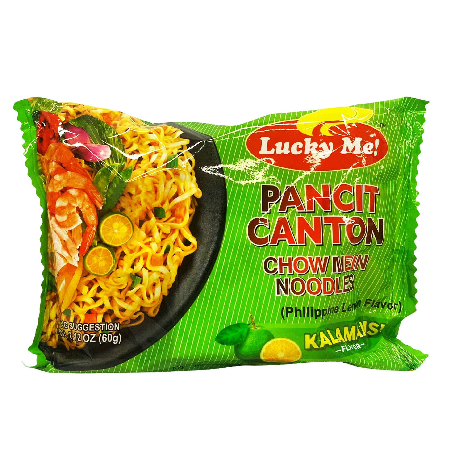 Front graphic image of Lucky Me Pancit Canton - Kalamansi Flavor 2.12oz