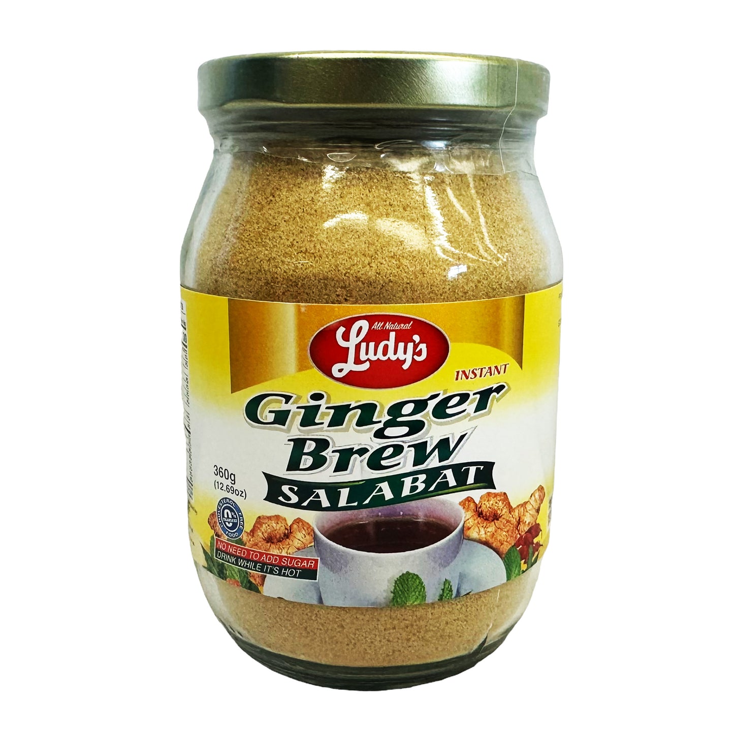 Front graphic image of Ludy's Instant Ginger Brew Salabat 12.69oz